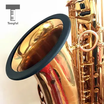 Saksofonas Žiedas Išjungti Silikono Bell Raštas Apsauginis Žiedas, skirtas Sax Tenoras Priedų