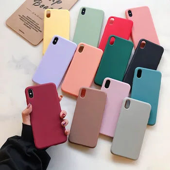 Saldainiai spalvos silikoninis telefono dėklas, skirtas huawei 30 lite pro p20 lite p10 p smart plus z 2018 2019 matinis minkštos tpu galinį dangtelį