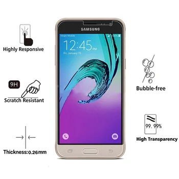 Samsung Galaxy A3 A5 A7 J1 j3 skyrius J5 J7 2016 Grūdintas stiklas Screen protector, stiklo Samsung S5 S4 S3 mini Raštas filmas