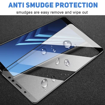 Samsung galaxy a5 2017 stiklas visiškai padengti Apie 5 A6 A7 A8 Plius 2018 A50s Screen Protector apsauginės šarvai Kino Grūdintas Stiklas