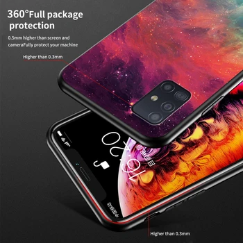 Samsung Galaxy M31S Atveju Žvaigždėtą modelis Grūdintas Stiklas Telefono Dangtelį Samsung Galaxy M31S M31 Coques Fundas
