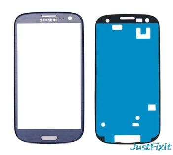 Samsung Galaxy S III S3 i9300 I9305 I337 LCD Priekiniai Jutiklinis Ekranas Stiklas, Išorinis Objektyvo