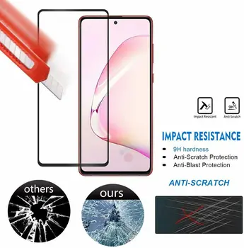 Samsung Galaxy S20 FE Grūdintas Stiklas Screen Protector Visą Lenktas 9H Anti-scrach Stabdžių Sprogimo HD Ekranas Protecors Kino 1pc