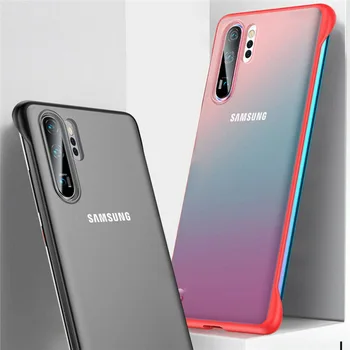 Samsung Galaxy S20 Ultra A51 A71 Note20 10 9 S8 S9 S10 Plius S10E M31 M51 A50 A70 A7 2018 Plonas Frameless Aišku, Sunku Žiedas Atveju