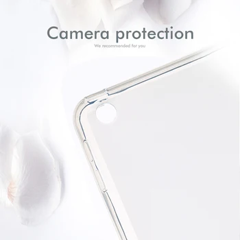 Samsung Galaxy Tab 10.1 2019 Atveju Silikono SM-T510 SM-T515 10.1 colių Tablet Krepšiai Minkštos TPU Galinį Dangtelį Atveju Apsauginis Apvalkalas