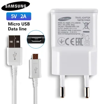 Samsung Originalus Micro USB Laidas Sieninis Įkroviklis Greitai Adapteris S4 S5 S6 J3Pro J5 J7 2016 A7 A8 A80 A9 A90 S5mini C5 TIPO C Kabelio