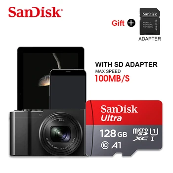 Sandisk Ultra Micro SD 128 GB 32GB 64GB 256 GB 16GB Micro SD Kortelė SD/TF Flash Kortelės Atminties Kortelė 32 64 128 gb 