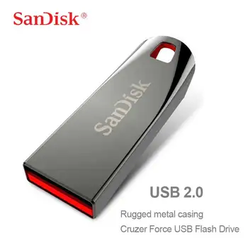 SanDisk USB 2.0 Flash Drive CZ71 Mini Pendrive 8GB/16GB/32GB/64GB High Speed Memory Stick Pen Ratai U Disko Saugojimo Įrenginys, VNT