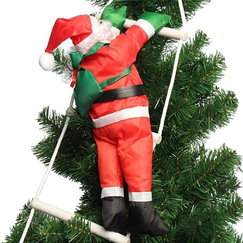 Santa Claus Laipiojimo Laiptais Kalėdų Senelio Lėlės Kalėdų Eglutės Kabinti Ornamentas, Lauko, Patalpų Duris, Sienų Apdailai