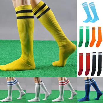SDPRUS Vyrų, Moterų ilgas vamzdis kojinės terylene spandex kelio aukštos kojinės Atsitiktinis dryžuotas Profesionalių Futbolo, Beisbolo, Futbolo Kojinės