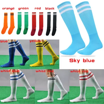 SDPRUS Vyrų, Moterų ilgas vamzdis kojinės terylene spandex kelio aukštos kojinės Atsitiktinis dryžuotas Profesionalių Futbolo, Beisbolo, Futbolo Kojinės