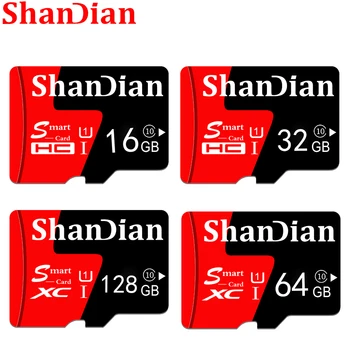 SHANDIAN Nekilnojamojo talpos Atminties Kortelė 8GB/16GB/32GB/64GB Class 10 