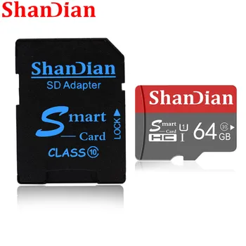 ShanDian Originalus Smart SD Kortelę 64GB Class 10 Atminties Kortelę SmartSD 8GB 16GB 32GB TF Kortelę SmartSDHC/SDXC Smartfon/Tabletė PC