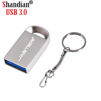 SHANDIAN USB 3.0, Mini USB Metalo 4GB 16GB 32G 64GB Flash Drive pen ratai vandeniui usb pen drive Didelės spartos kliento logotipas