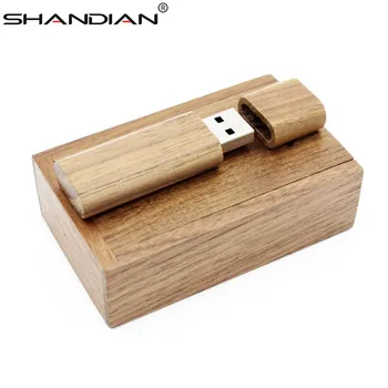 SHANDIAN Užsakymą Mediniai bambuko USB 