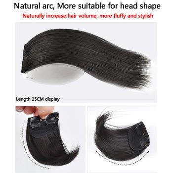 SHANGKE Moterų Plaukų Perukas Sintetinis, Plaukai Tiesūs Plaukai Gabalas Natūralus Juodas Rudi Plaukai Pratęsimo Įrašus Aukštos Temperatūros Plaukų Padas