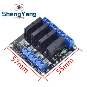 ShengYang aukštos kokybės 1 2 4 8 Kanalo 5V DC Relės Modulis Kietojo Aukštas Žemas Lygis SSR AVR DSP už Arduino