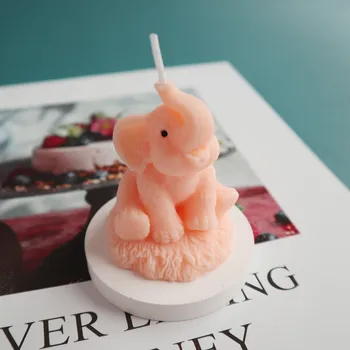 SILIKOLOVE 3D Dramblys Žvakė Pelėsių Silikono Pelėsių Žvakė Padaryti 