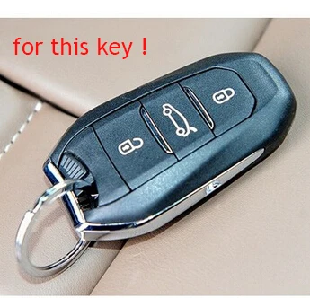 Silikoninė Guma apsaugoti raktas fob odos maišas nustatyti padengti atveju gaubtu bžūp Peugeot 508 301 308 2008 M. 3008 4008 408 Smart Remote keyless