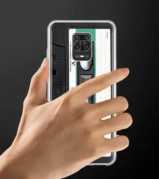 Silikono Atveju Xiaomi Redmi Pastaba 9S 7 8 9 Pro 8T 6 Redmi 6A 7A 8A 9 9A 9C TPU Padengti retro mišinys kasetinį tūrio Kamera