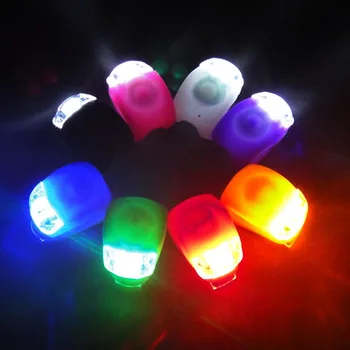 Silikono Dviračio Priekinės Šviesos diodų (LED) Vadovas Priekiniai Galiniai Varantys Dviračių Šviesos Vandeniui važiuoti Dviračiu Su Baterija, Dviračių Aksesuarai, Dviračio Lempa