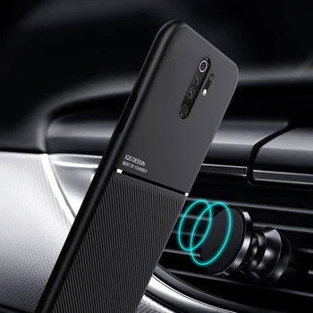 Silikono magnetinio automobilio savininkas telefoną atveju huawei 30 lite šviesos p 30 pro padengti slim matinis silikonas anti-pirštų atspaudų coque
