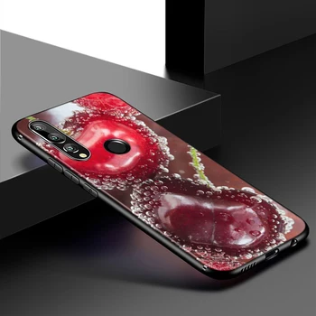 Silikono Padengti Red cherry vasaros vaisių Huawei Honor 10i 8X 9X 20 10 9 Lite 8 8A 7A 7C Pro Lite Telefono dėklas
