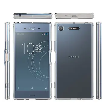 Skaidraus Akrilo telefono dėklas Sony Xperia XZ1 XZ2 premium Dangtis atsparus smūgiams Sunku Telefono dėklas Sony Xperia XZ1 Kompaktiškas dangtis