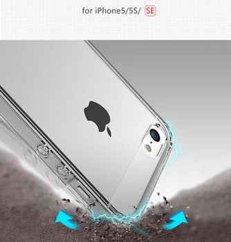 Skaidrus Atveju iPhone 12 Pro Max XR XS 11Pro 7 8 Plius TPU Plonas Atgal, Aišku, Padengti Dulkėms atsparus Silikoninis Telefono Dangtelį 12 Mini