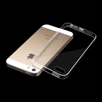 Skaidrus, Minkštos TPU Dangtelis Apple Iphone Pro 11 5 5S SE 2020 6 6S 7 8 Plus X XS Max XR Šviesos Kristalinis Silicio Telefono dėklas