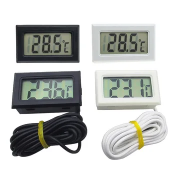 Skaitmeninis LCD Patalpų Patogus Temperatūra Mini Jutiklis Drėgmės Matuoklis Termometras su Drėgmėmačiu Gabaritas Šaldytuvas Akvariumas