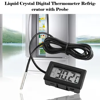Skaitmeninis LCD Temperatūros Jutiklis Drėgmės Matuoklis Termometras su Drėgmėmačiu Termometro Daviklis Vandens Temperatūros Matuoklis