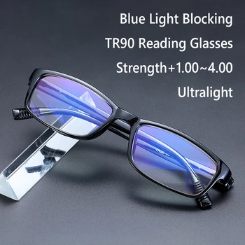 Skaitymo Akiniai Mėlynos Šviesos Blokavimas Naujas Mados Ultralight TR90 Vyrai Moterys Stabdžių Pavadinimas Padengtas Presbyopia Akiniai Karšto Pardavimo