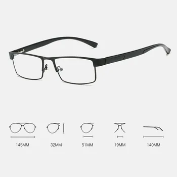 Skaitymo akiniai Vyrų Titano lydinio Skaitymo Akiniai Ne sferiniai 12 Sluoksnis Padengtas Šviesą Verslo Toliaregystė Recepto akiniai