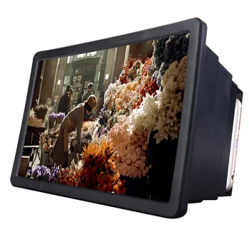 Smart Mobilųjį Telefoną Magnifier 3D HD Filmų Vaizdo Stiprintuvo Su Sulankstomas Turėtojas Stovėti Stiprintuvą, 