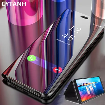 Smart Veidrodis, Flip Case for Huawei Honor 8x 8s 8c 8a Honer 20 Pro 10 Lite 10i 9x Stovėti atsparus smūgiams Knyga, Telefono Dangtelį Coque Fundas