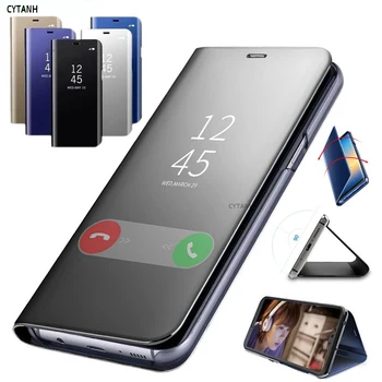 Smart Veidrodis, Flip Case For Samsung Galaxy A50 A40 A30 A70 A20 Padengti Atveju 