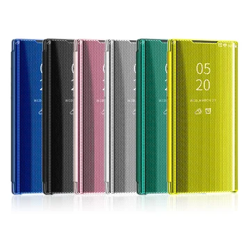 Smart veidrodis, flip case for Samsung Galaxy S8 S9 S10 Plus e 5G S10E aišku, padengti samsung Note 8 9 10 Pro A7 2018 flip case