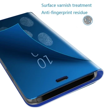 Smart Veidrodis Peržiūrėti Apversti Telefoną Atveju Huawei Honor P40 30 P20 Mate 30 20 10 Lite Pro P Smart Z Y5 Y6 Y9 Y7 Premjero 2019 Dangtis
