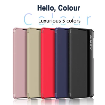 Smart View Flip Case For Samsung Galaxy S20 FE 5G PU Odos, Šoninio Lango Stovi Atveju Galaxy Note 10 20 Ultra S10 Plius Lite