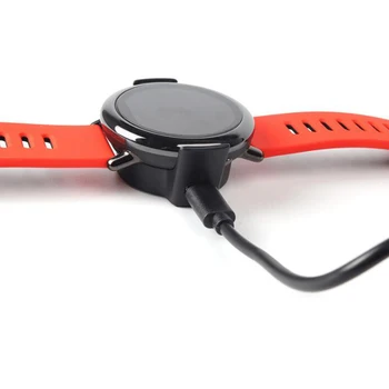 Smartwatch USB Įkrovimo Kabelis Laido Bazės Dokas Įkroviklis Laikiklio Adapterio Stovėti Xiaomi Huami Amazfit Tempas 1 Sporto Smart Žiūrėti
