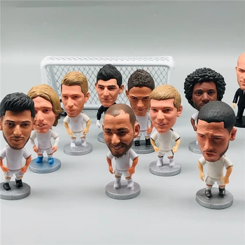 Soccerwe 6.5 cm Aukštis Futbolo Mini Lėlės Courtois Benzema Marcelo Duomenys Modelis Žaislas