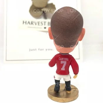 Soccerwe Futbolo Lėlės Statulėlės Futbolo Žvaigždės Cantona 7# Raudona Kilnojamojo Sąnarių Dervos Kolekcines Modelis Žaislas Veiksmų Pav.
