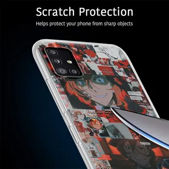 Soft Case For Samsung Galaxy A51 A71 A21S A31 A41 M31 A11 M51 M21 M11 Permatomas Telefono Dangtelį Shell Bungo Benamių Šunų Plakatas 