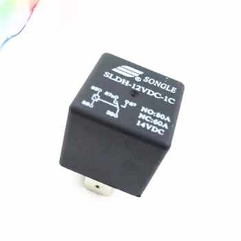 Songle relay SLDH-12VDC-1C rinkinys konversijos 60A14VDC 5 pėdų pločio pin lizdo tipas 4142