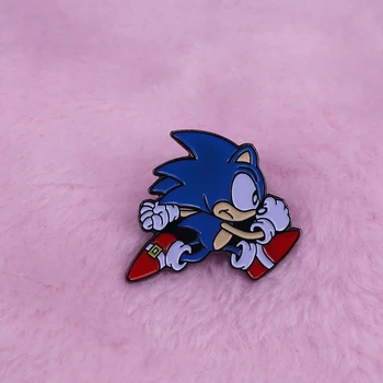 Sonic the Hedgehog veikia emalio pin animacinių filmų vaizdo žaidėjas nuostabi kolekcija