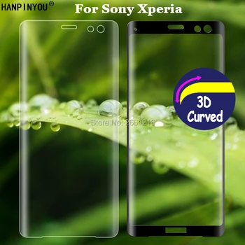 Sony Xperia 1 5 10 L3 X XA XA1 XA2 Plus Ultra XZ XZ1 XZ2 XZ3 3D Visišką Lenktas Grūdintas Stiklas 9H Screen Protector Filmas