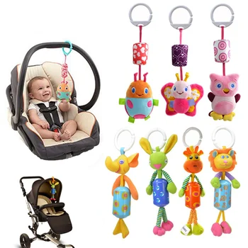 Sozzy baby Kid lovos Kabo Automobilių Varpai Pliušinis Žaislas kūdikio barškutis, žaislų, Kūdikio Lovos Kabo Pliušinis RattleToy 40% nuolaida