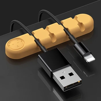 Spalvingas Kabelis Organizuoti USB Kabelis Vijurkas Valdymo Įrašus Darbalaukio Tvarkinga Kabelis, Laikiklis Pelės Ausinių įkroviklio kabelį raštas