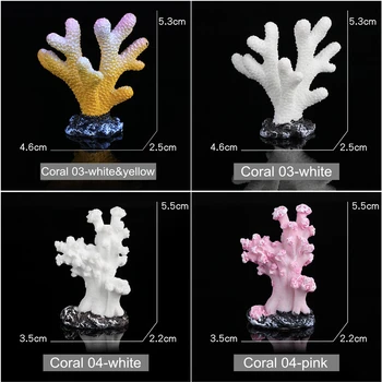 Spalvingas Mielas Dirbtinis Akvariumas Koralų Augalų Apdailos Mini Koralinis Akmuo Amatų Kraštovaizdžio Ornamentu Žuvų Bakas Sodas